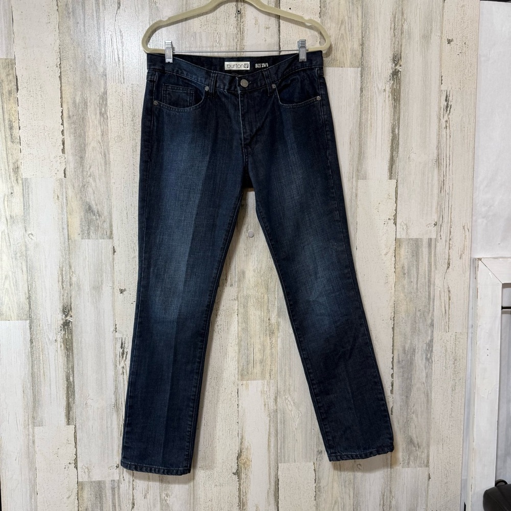 Burton Women's Dark Blue Straight Leg Jeans
